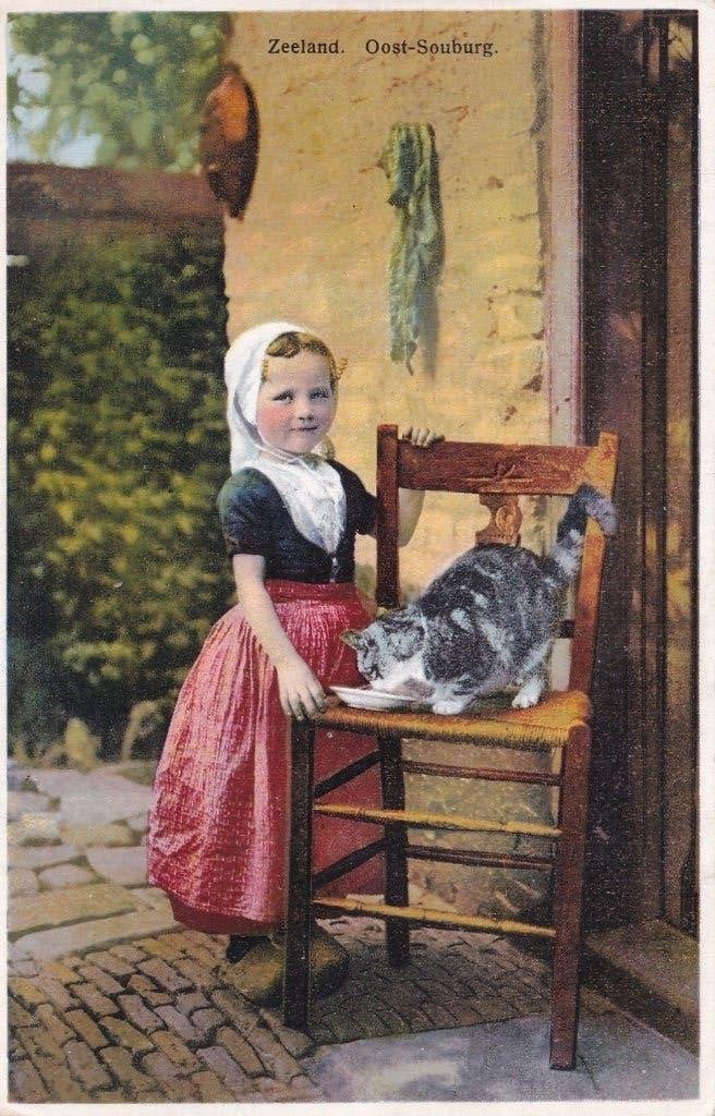 Oost-Souburg klederdracht (2), Verzenden, 1920 tot 1940, Gelopen, Zeeland