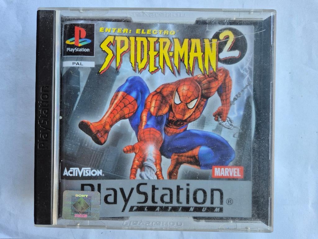 SPIDER-MAN 2 enter electro, Spelcomputers en Games, Games | Sony PlayStation 1, Avontuur en Actie, Gebruikt, 1 speler, Ophalen of Verzenden