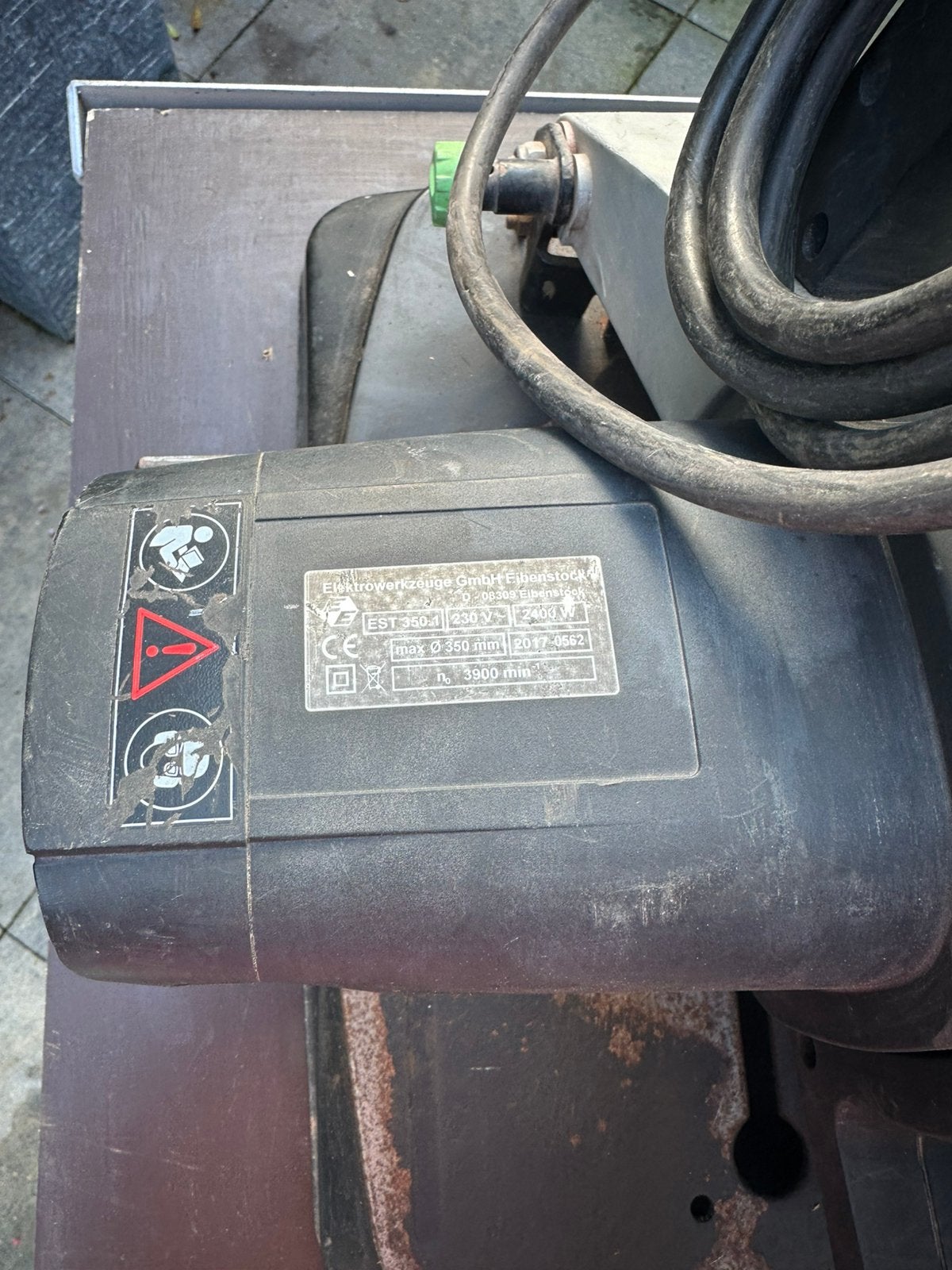 Steen zaag machine plus tafel, Doe-het-zelf en Verbouw, Ophalen of Verzenden, Zo goed als nieuw, 1200 watt of meer, 30 tot 70 mm