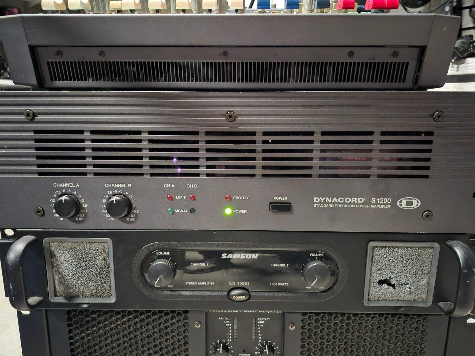 Dynacord S 1200 Versterker, Gebruikt, 120 watt of meer, Stereo, Ophalen