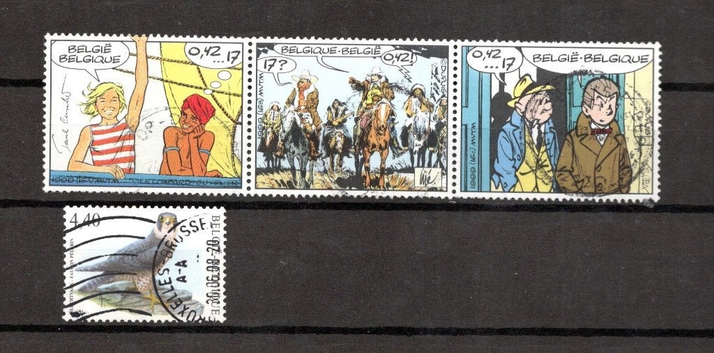 gestempeld kaveltjes België. EURO, Ophalen of Verzenden, Gestempeld