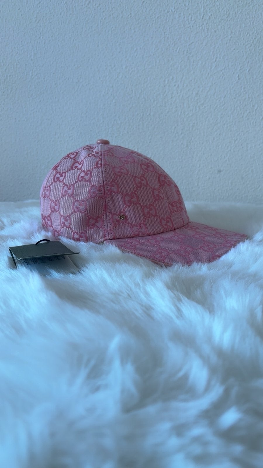 Roze Gucci Pet Dubai, Kleding | Dames, Hoeden en Petten, Ophalen, Nieuw, 56 of 57 cm (M, 7 of 7⅛ inch), Pet
