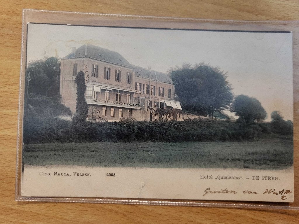 ansicht DE STEEG 1906 Hotel en badhuis 'Quisisana', Ophalen of Verzenden, Voor 1920, Gelderland