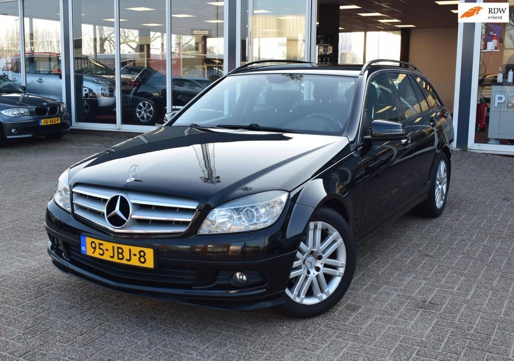 Mercedes-Benz C-klasse Estate 180K BlueEFFICIENCY Business C, Gebruikt, Zwart, Zwart, Handgeschakeld