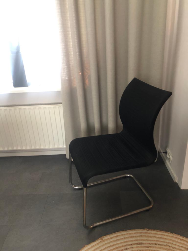 Eetkamerstoelen Hulsta zwart 6 stuks, Ophalen of Verzenden, Zwart