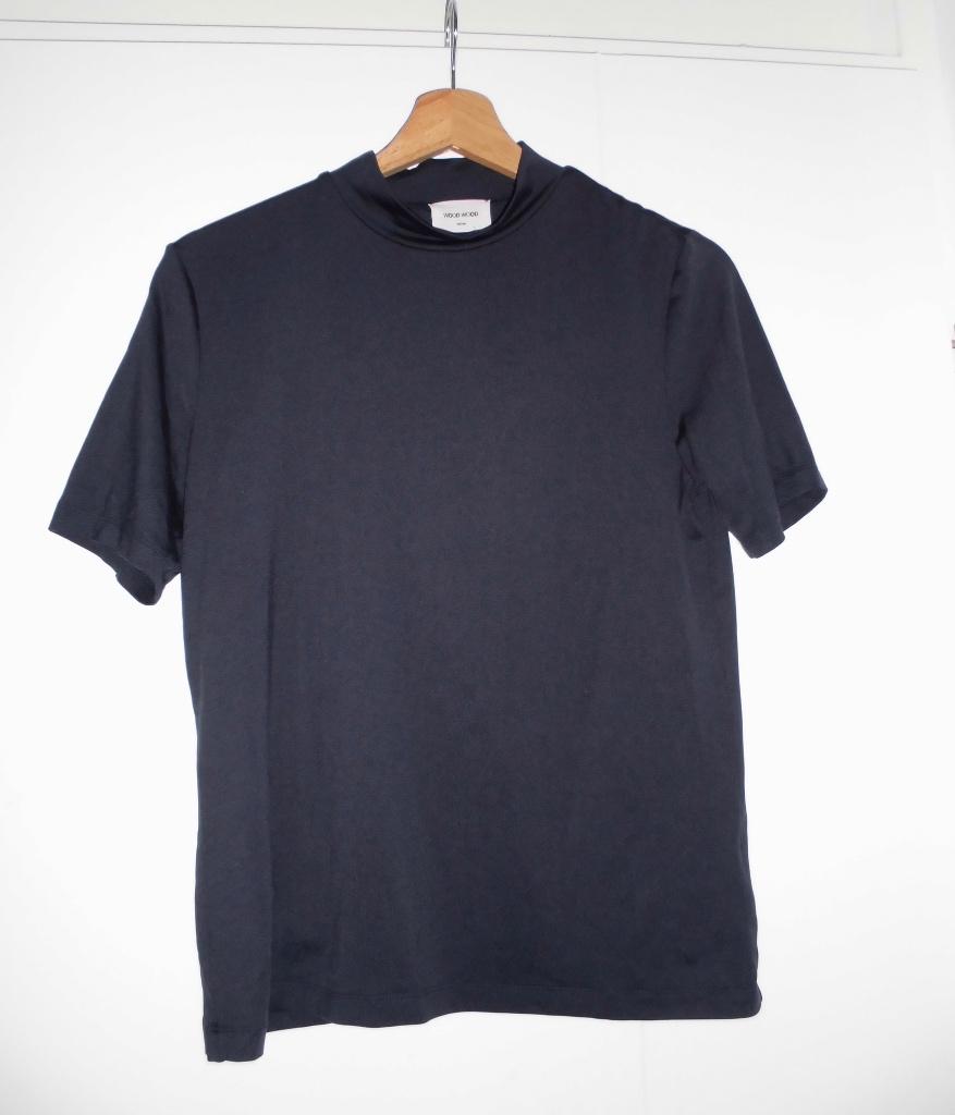 Wood Wood top / shirt maat M travelstof, Blauw, Ophalen of Verzenden, Zo goed als nieuw, Korte mouw