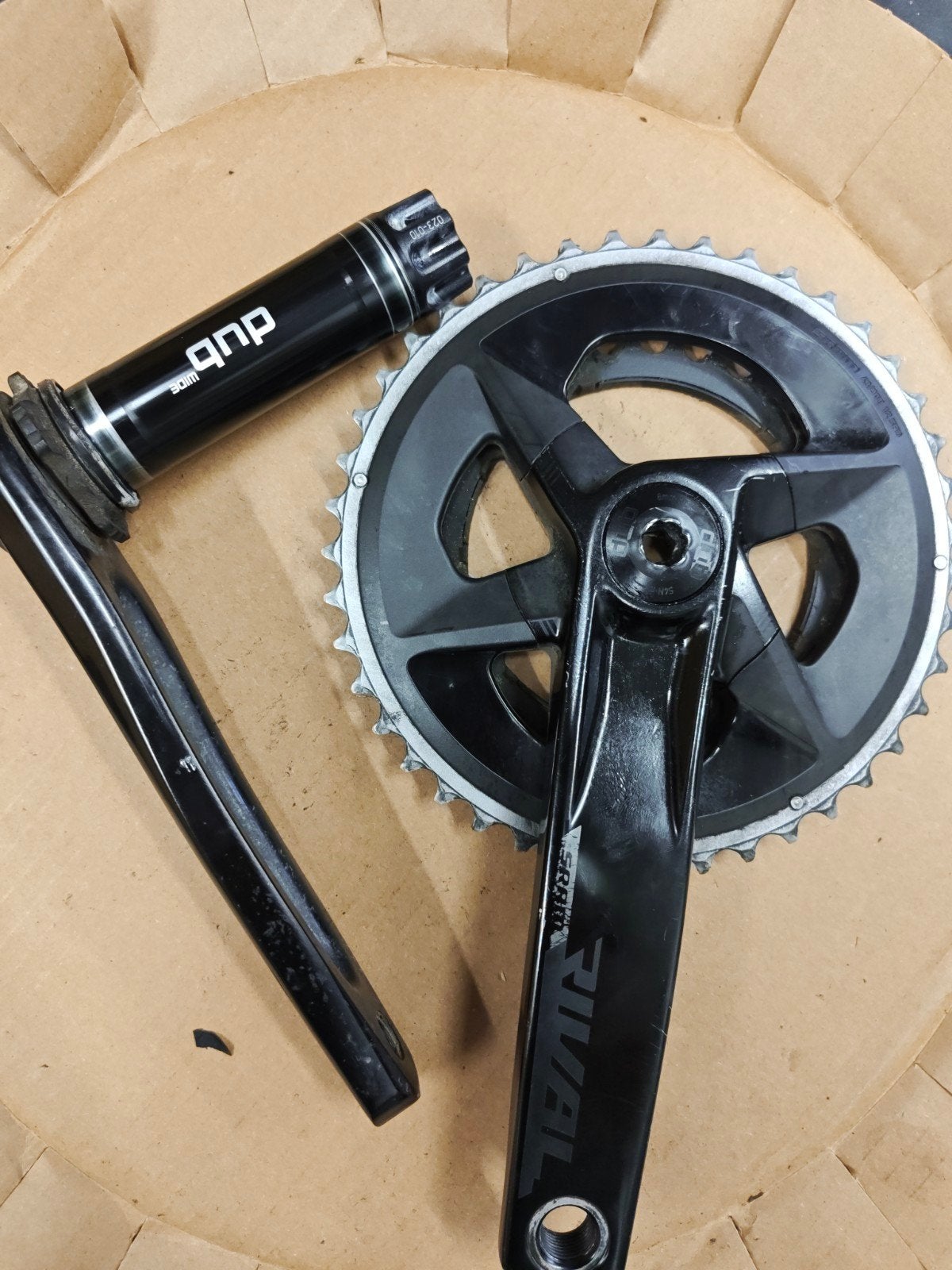 Sram Rival Crankstel 43-30 Wide met powermeter, Fietsen en Brommers, Gebruikt, Gravelbike, Ophalen of Verzenden, Sram