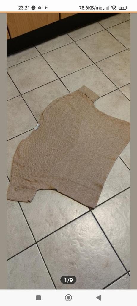 PETER HAHN nette staat trui met korte mouwen maat 46, Ophalen of Verzenden, Zo goed als nieuw, Maat 46/48 (XL) of groter, Blauw