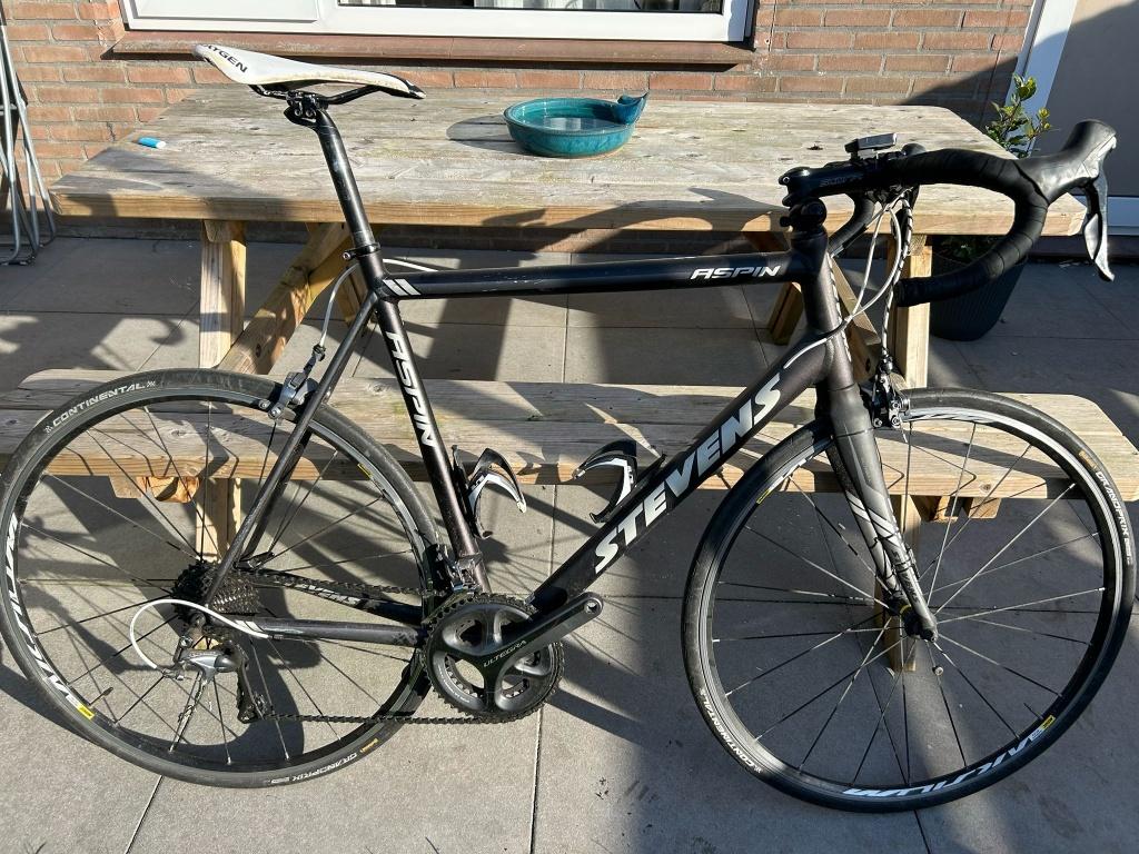 Racefiets Stevens Aspin Custom 2017 – Framemaat 60 cm, 28 inch, Gebruikt, Aluminium, 57 tot 61 cm