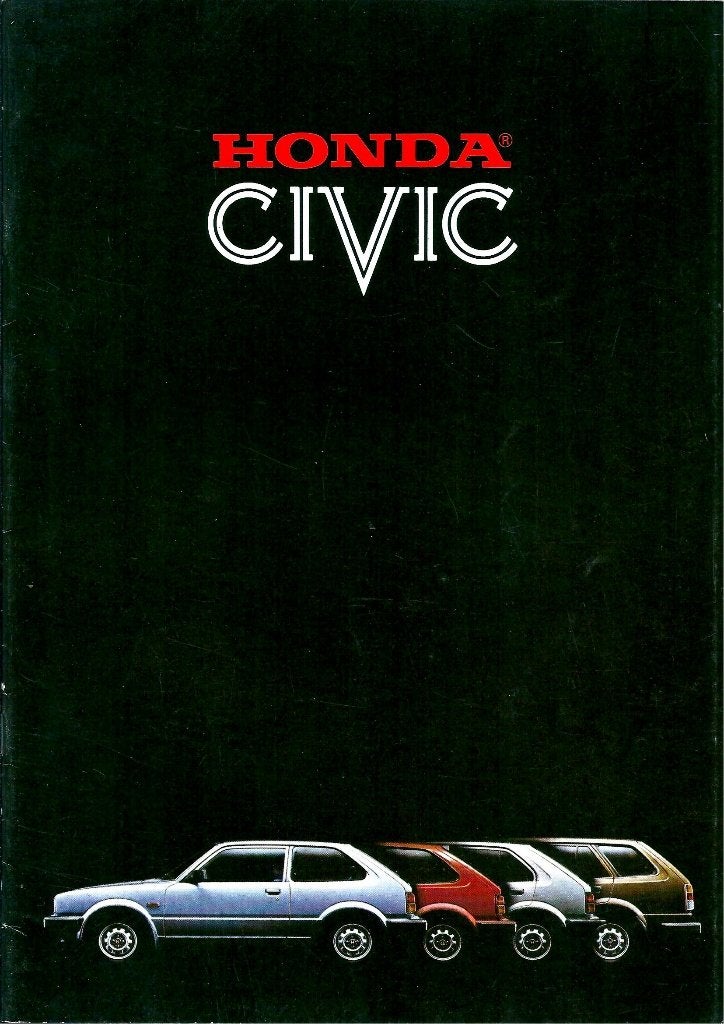 Folder Honda Civic 1982, Ophalen of Verzenden, Gelezen, Honda