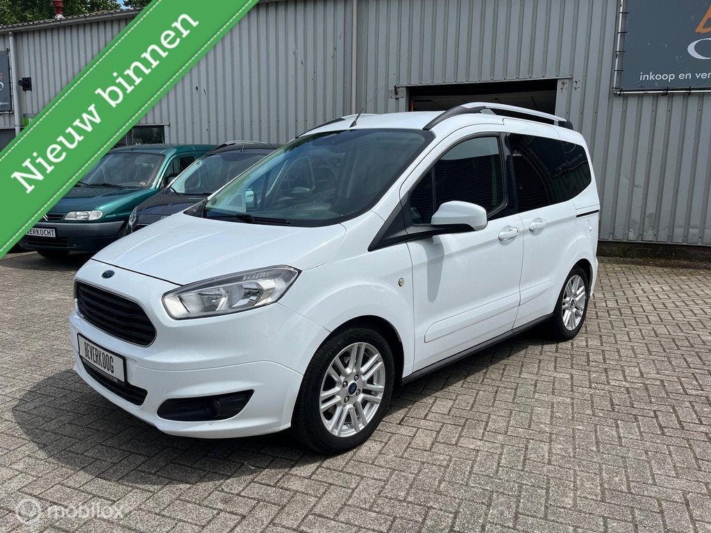 Ford Tourneo Connect Compact 1.0 Titanium, Auto's, Voorwielaandrijving, Gebruikt, Wit, Origineel Nederlands