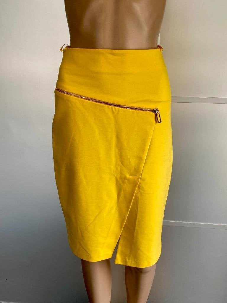 H234 Nieuw: ADL maat XS=34 rok rokje geel, Kleding | Dames, Rokken, Geel, Nieuw, Ophalen of Verzenden, Knielengte