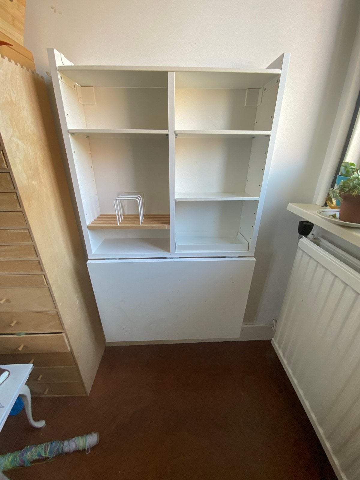 IKEA wandbureau met opklapbaar blad - ideaal voor kleine rui, Ophalen, Opbergruimte, Gebruikt, IKEA