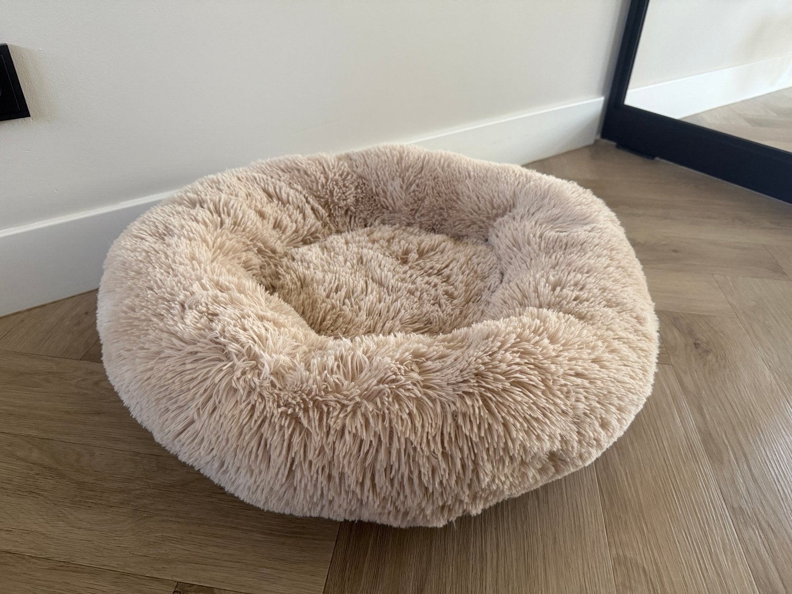 Flamingo beige hondenmand (zo goed als nieuw), Dieren en Toebehoren, Ophalen of Verzenden, Zo goed als nieuw, Polyester
