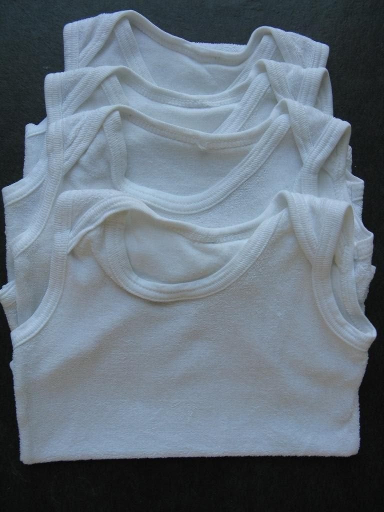 HEMA 4 rompertjes,mouwloos,badstof,62/68 (0066), Ophalen of Verzenden, Gebruikt, Jongetje, Nacht- of Onderkleding