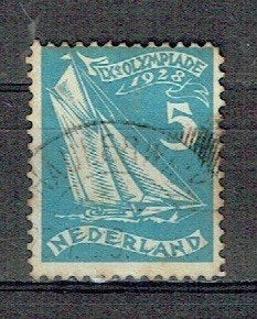 Nederland 1928 nr. 215 Olympische spelen Zeilen HAULERWIJK, Verzenden, Gestempeld, Sport