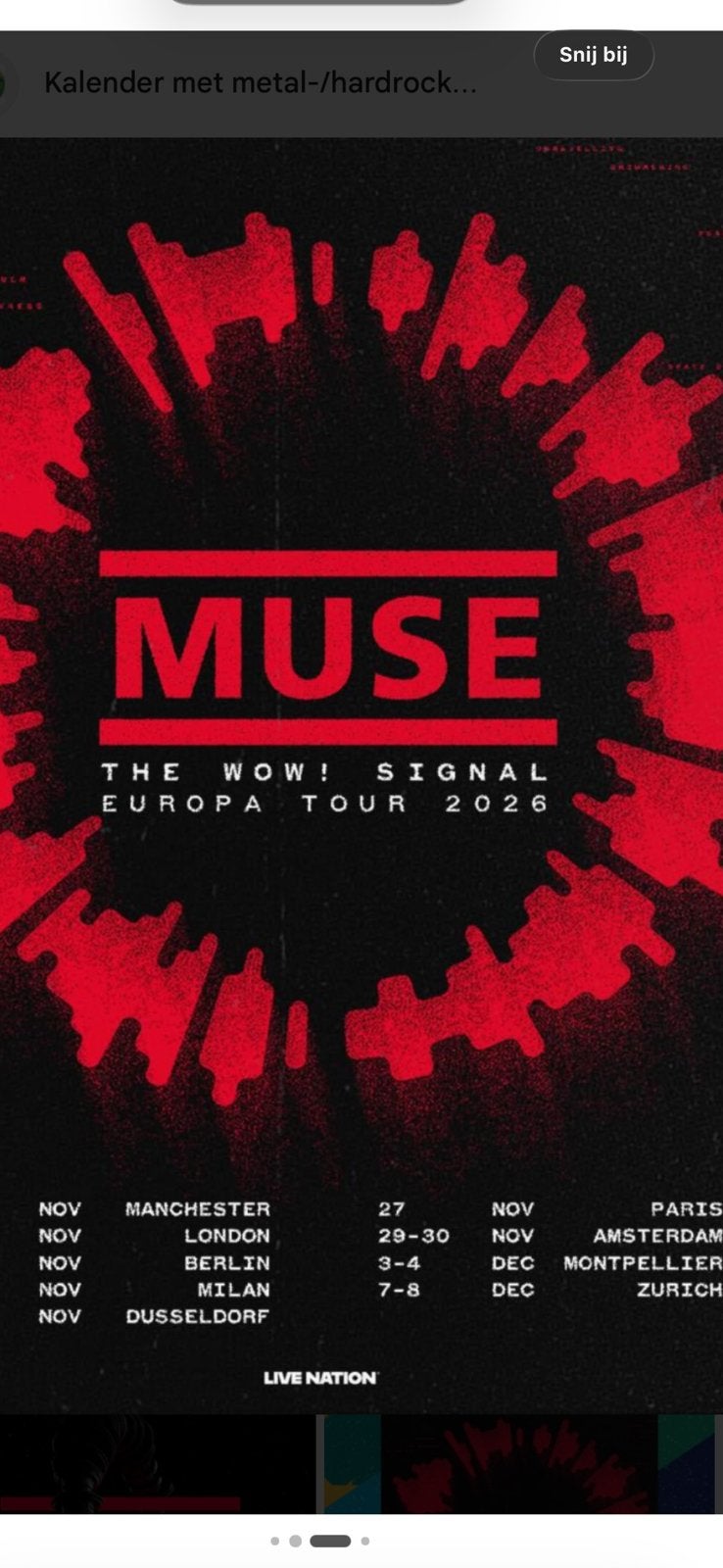 Muse Platinum ticket vak 110 rij 3, Eén persoon