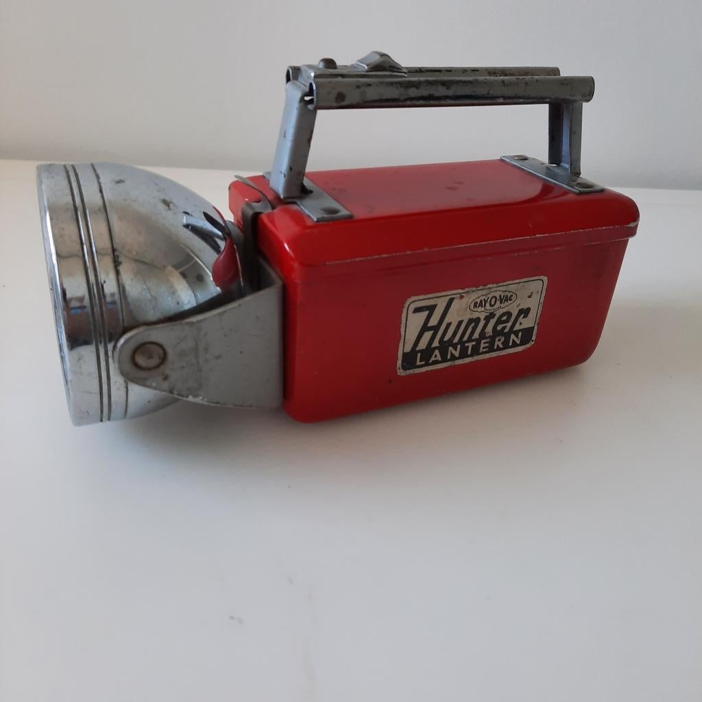 Vintage metalen zaklamp jaren '50 Ray-O-Vac, Ophalen of Verzenden