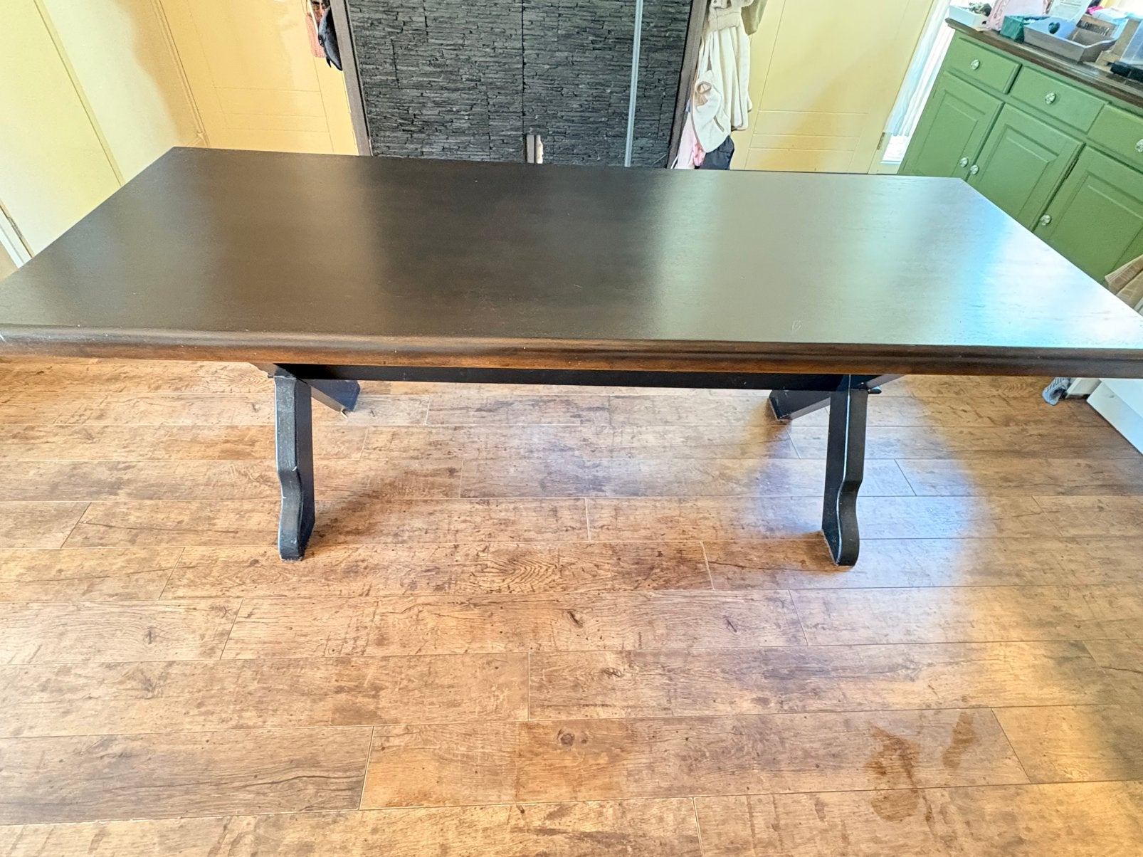 Prachtige kloostertafel eettafel, Ophalen, Gebruikt, Landelijk brocant boerderij, Eikenhout