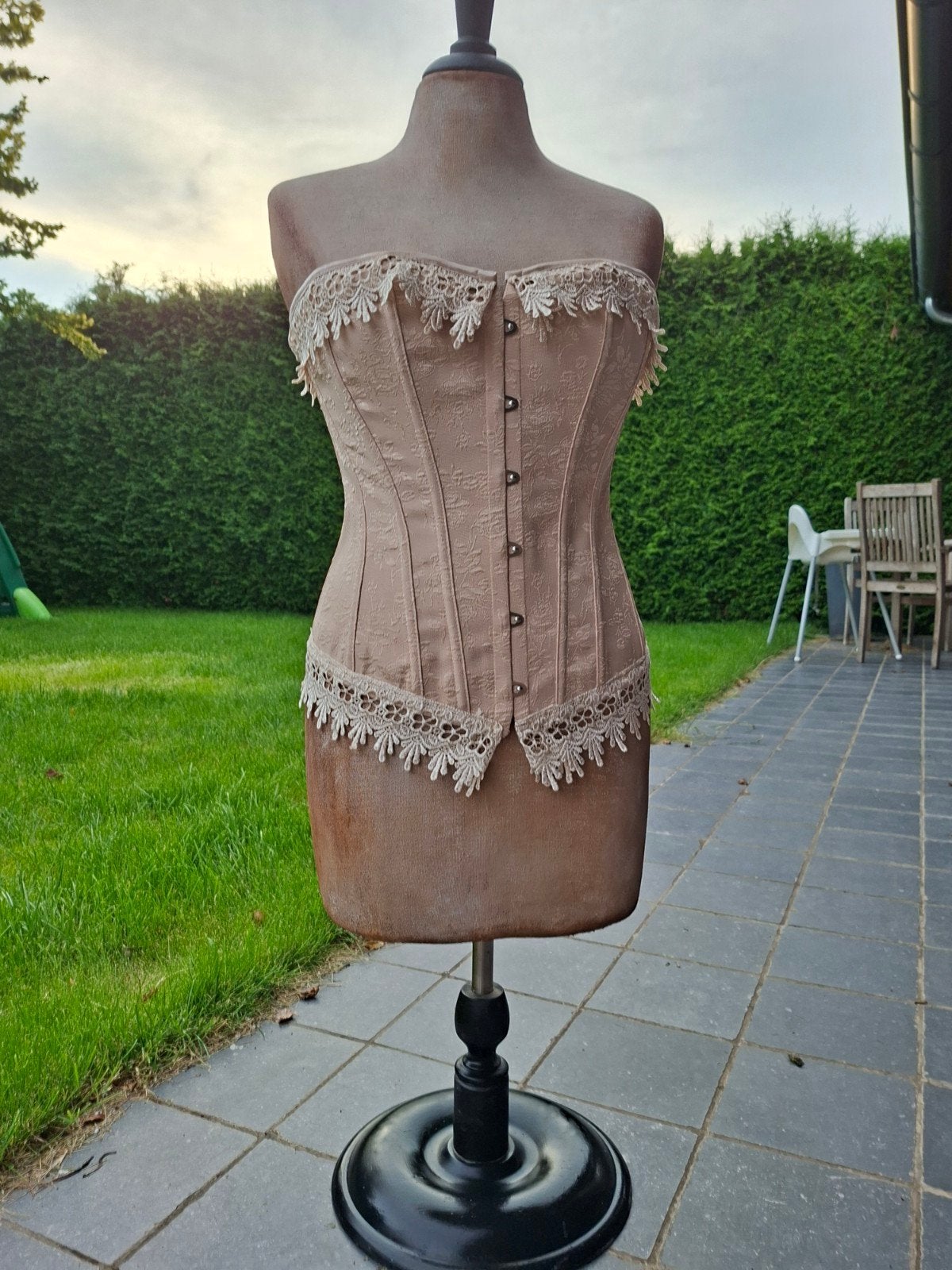 Vintage paspop brocante - Decoratieve buste, Antiek en Kunst, Ophalen