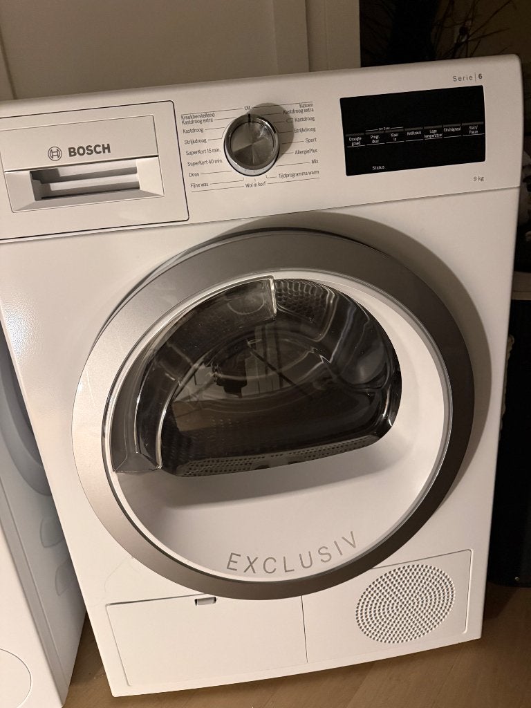 Droger Bosch Exclusiv Serie 6 9kg, Ophalen, Minder dan 85 cm, 8 tot 10 kg, Niet werkend