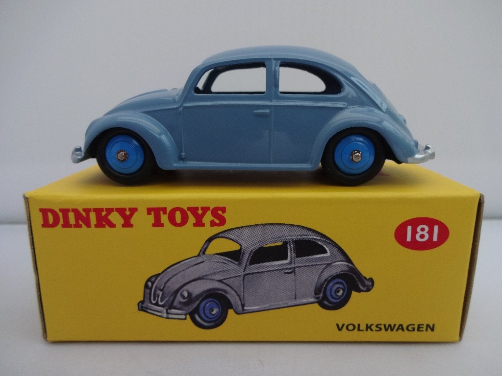 Volkswagen VW Kever (0vaal) Blauw nr:181 van Dinky Toys 1:43, Ophalen of Verzenden, Nieuw, Auto, Dinky Toys