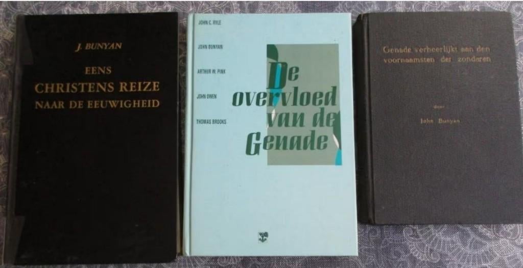 3 boeken van en met john bunyan samen 8 euro, Boeken, Godsdienst en Theologie, Gelezen, Christendom | Protestants, Ophalen of Verzenden