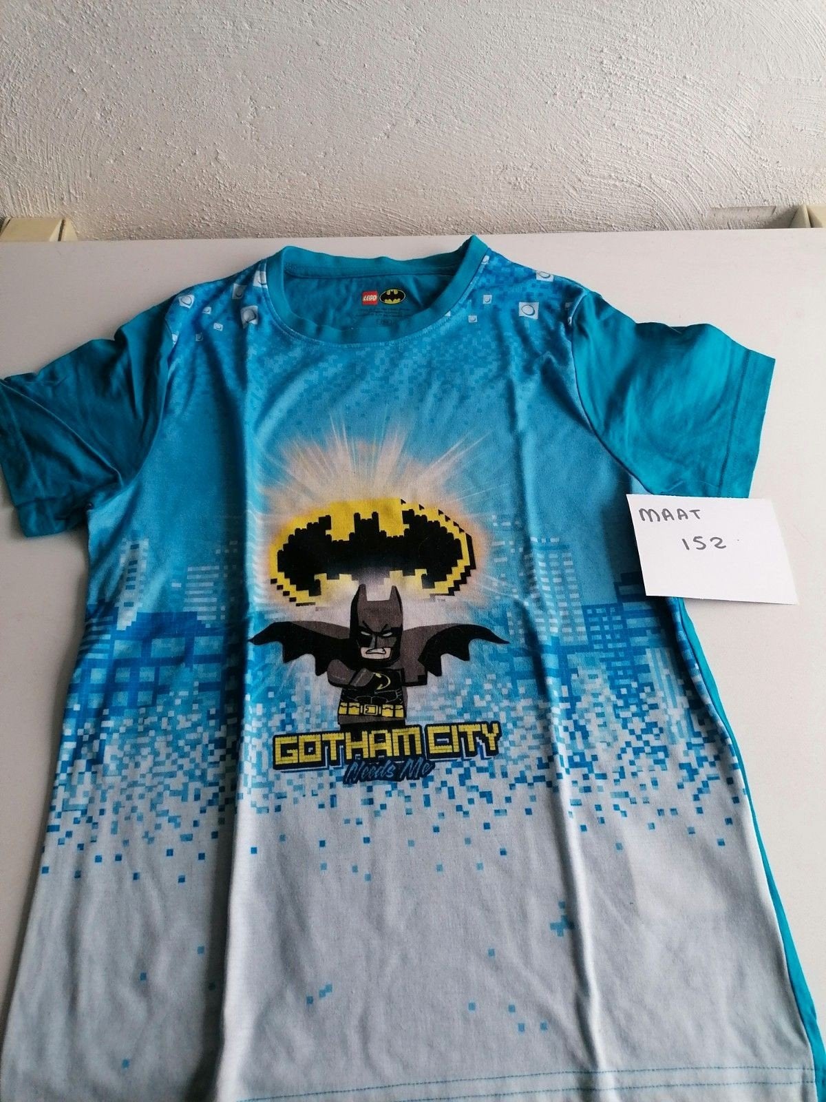 Lego Batman T-shirt maat 152 - Gotham City, Ophalen of Verzenden, Gebruikt, Lego, Jongen