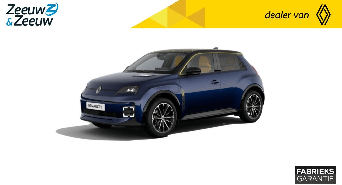 Renault 5 (Z&Z Renault Private Lease Actie v.a. € 531,-) C, Auto's, Stof, 1429 kg, Blauw, Nieuw