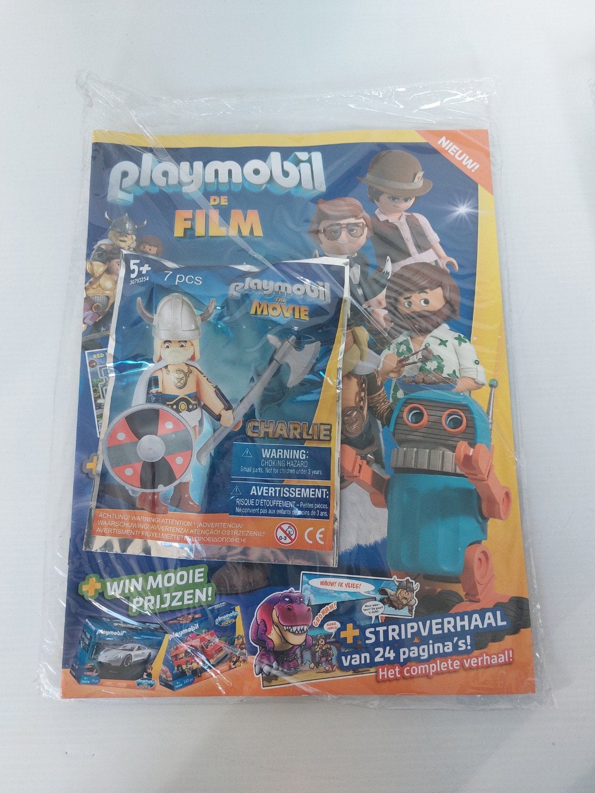 Playmobil De Film magazine (NL) nieuw met figuurtje Charlie, Ophalen, Complete set, Overige typen, Nieuw