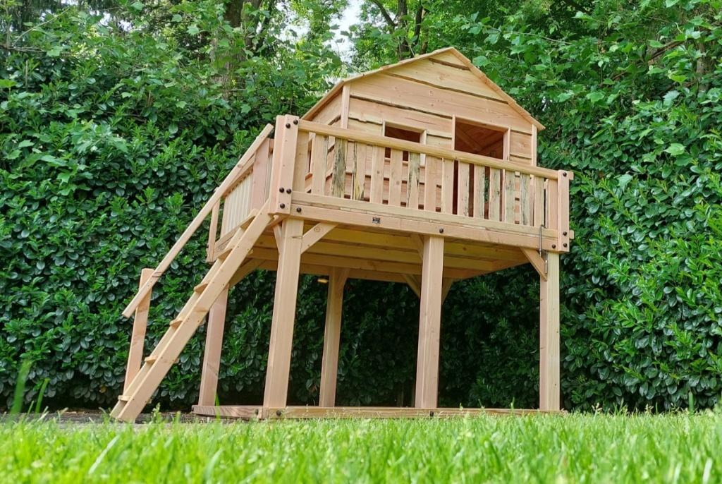BOOMHUT XL speeltoren speelhuis klimtoren speeltoestel, Kinderen en Baby's, Speelgoed | Buiten | Speeltoestellen, Nieuw, Brandweerpaal