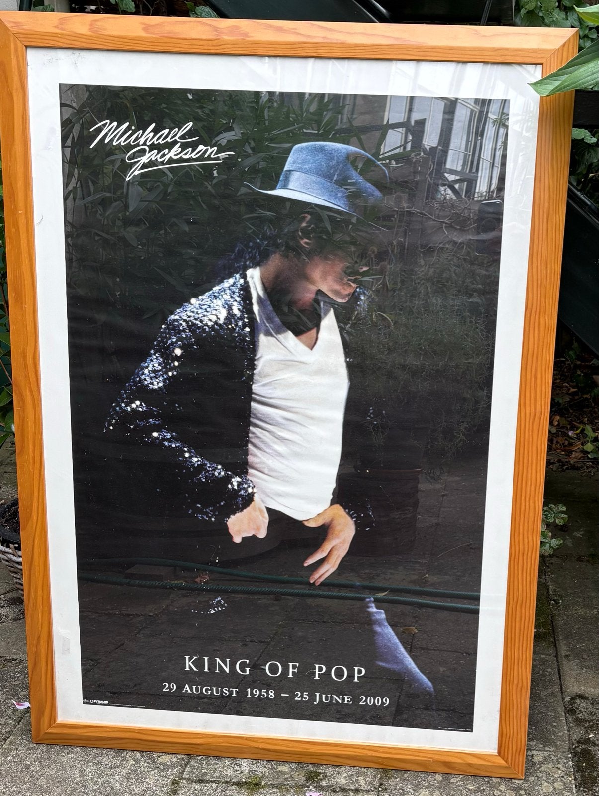 Michael Jackson Poster met lijst - King of Pop 71x108 cm, Verzamelen, Ophalen, Met lijst, Deurposter of groter, Muziek
