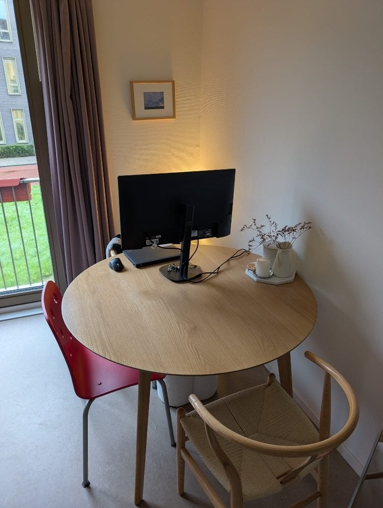 Jysk ALSTED Dining table Ø120 natural oak colour, Ophalen, Rond, Zo goed als nieuw, Vier personen