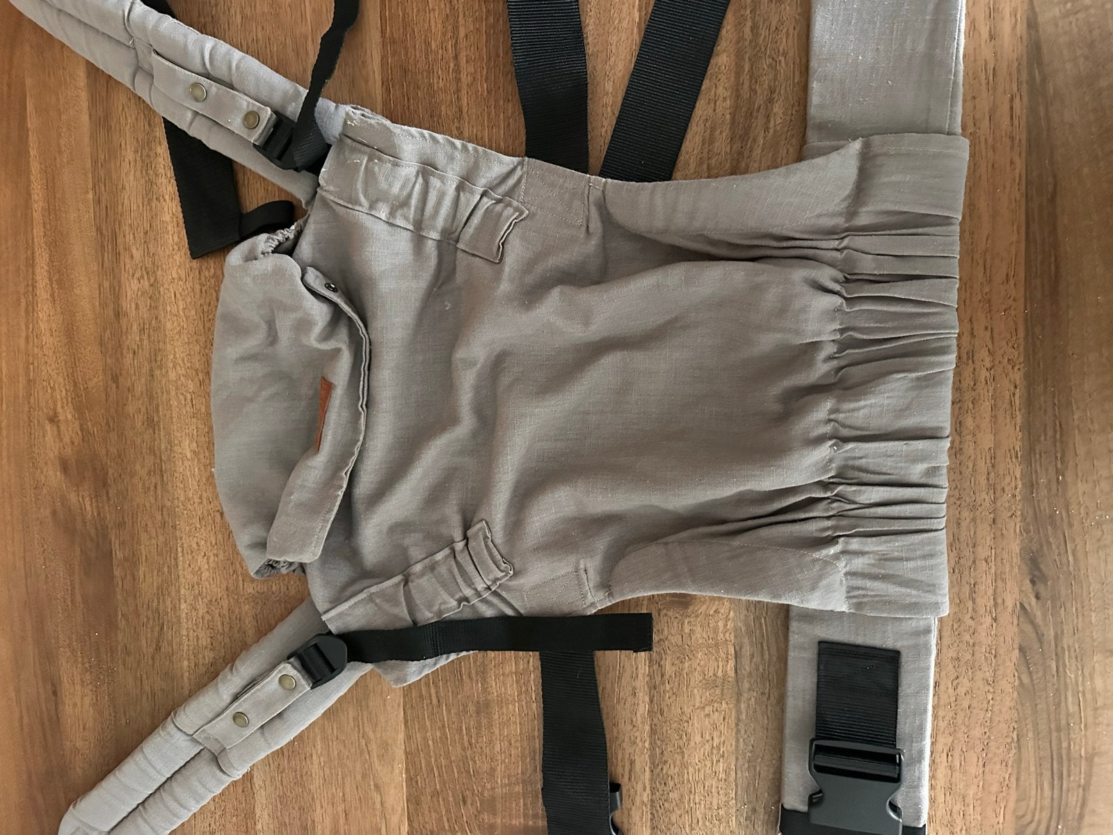 ByKay Click Carrier Classic Pro linnen taupe, Zo goed als nieuw, Buik, Rug of Zij, Draagzak, Ophalen