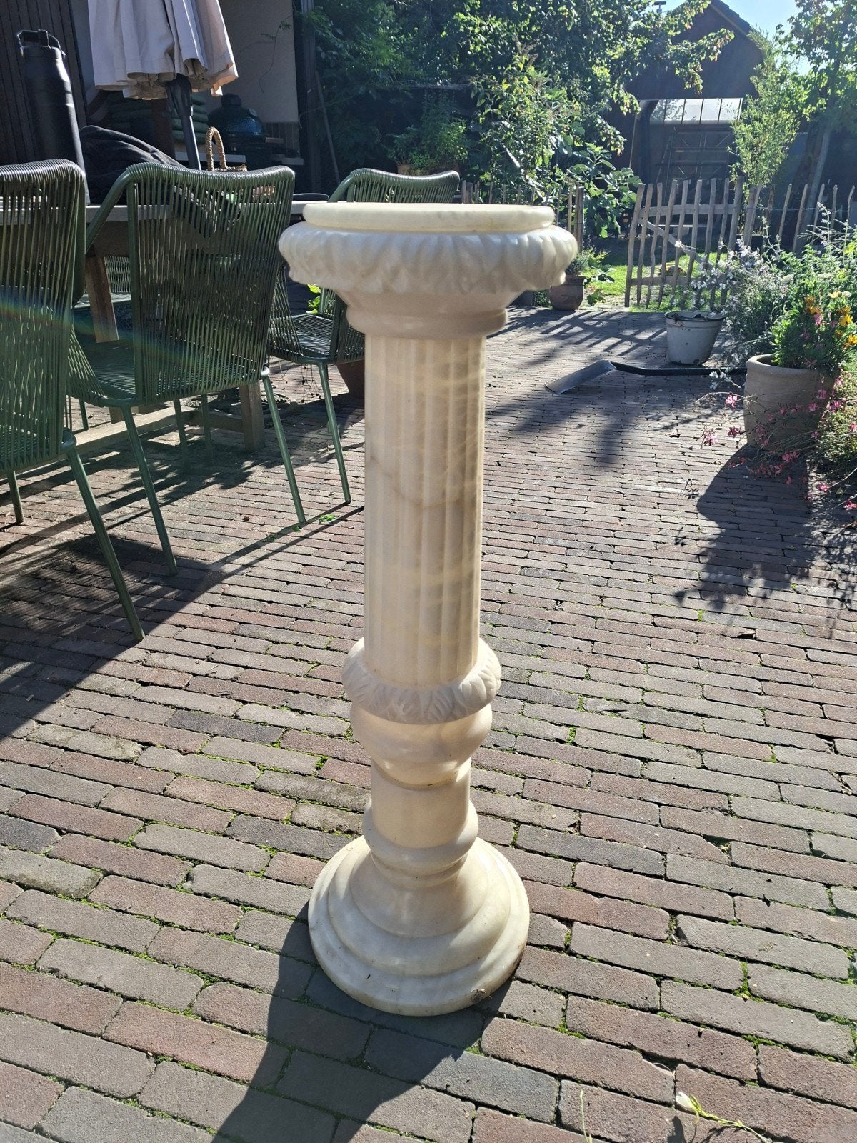 Marmeren zuil/ pilaar, Ophalen
