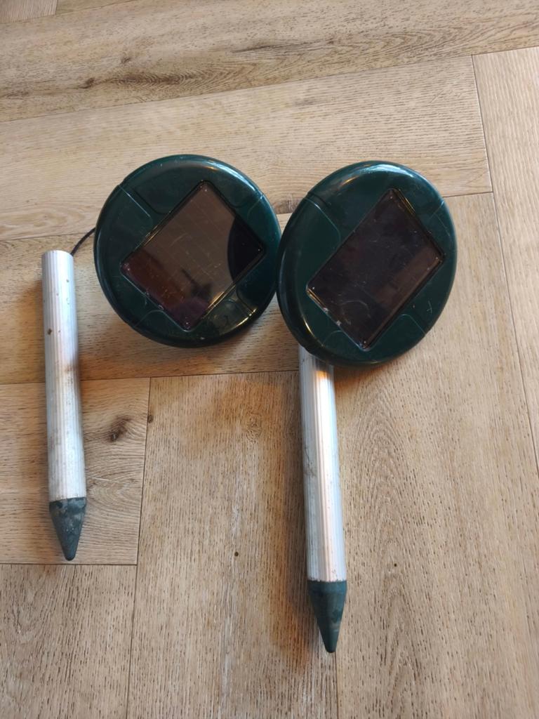 Mollen verjager solar op zonne energie 2x, Ophalen of Verzenden