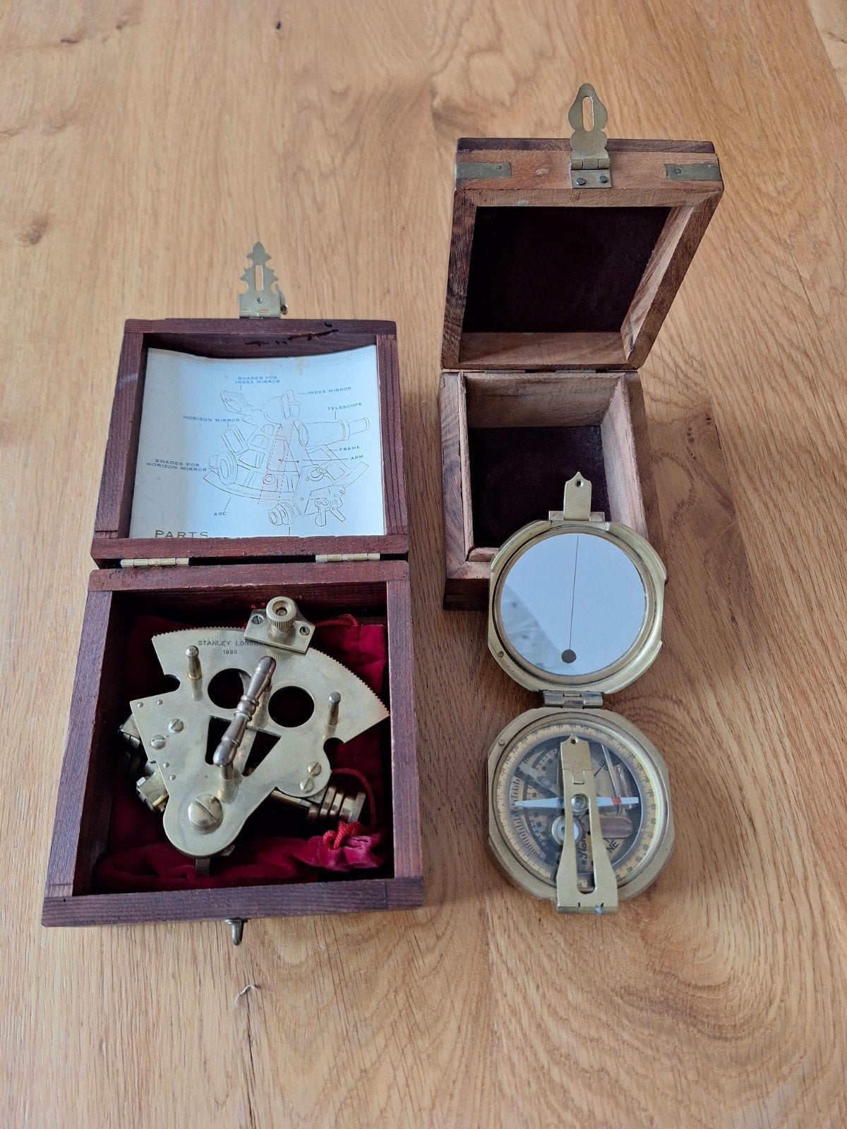 Kompas en Sextant Stanley London., Ophalen of Verzenden