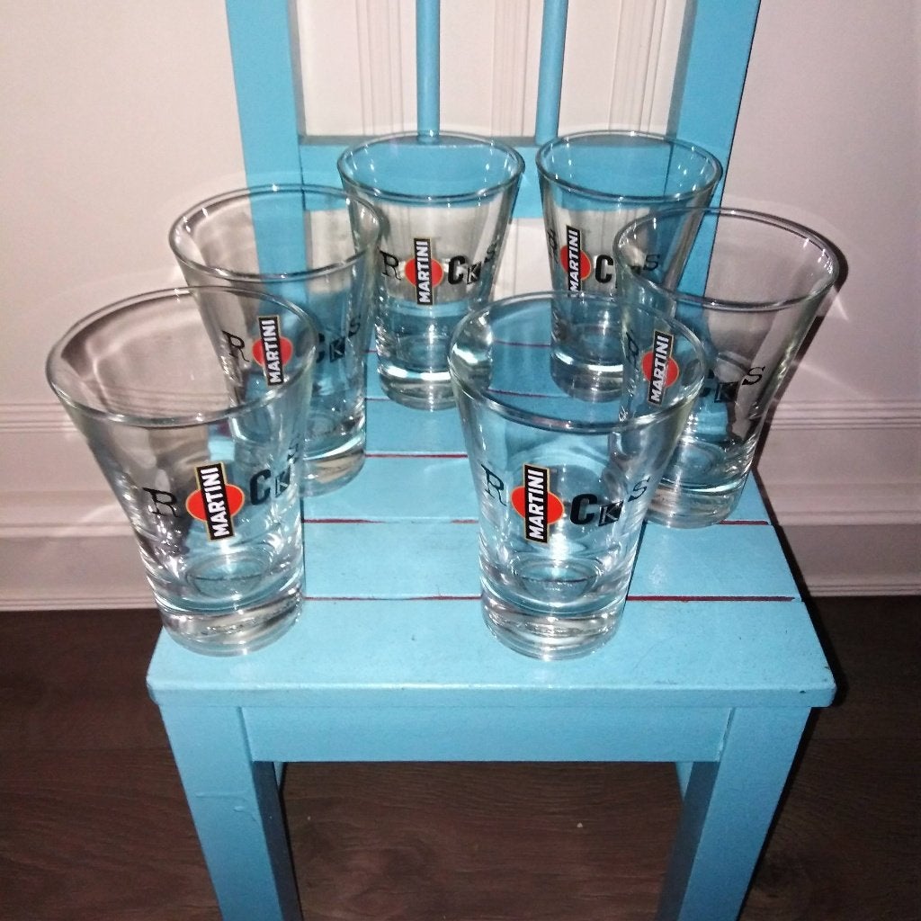 Martini on the Rocks tumbler set van 6 stuks, Huis en Inrichting, Keuken | Servies, Ophalen, Glas of Glazen, Overige stijlen, Glas