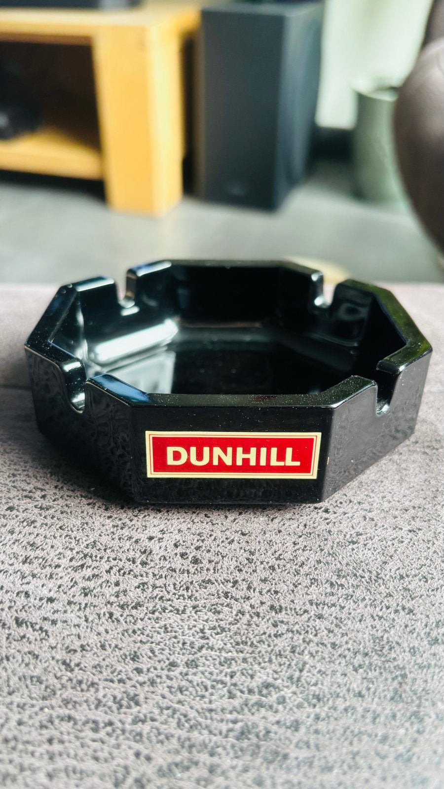 Vintage Dunhill Asbak - Zwart, Made in France, Ophalen of Verzenden, Gebruikt, Asbak