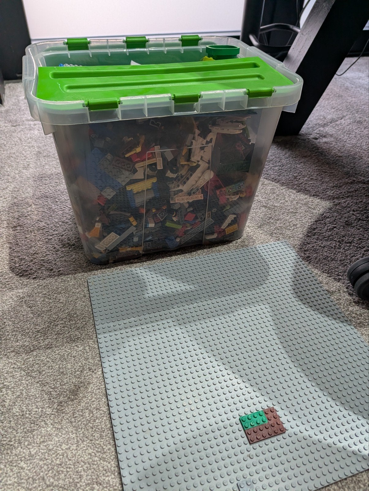 Grote bak LEGO met boekjes - ideaal voor creatievelingen, Ophalen, Gebruikt, Lego, Losse stenen