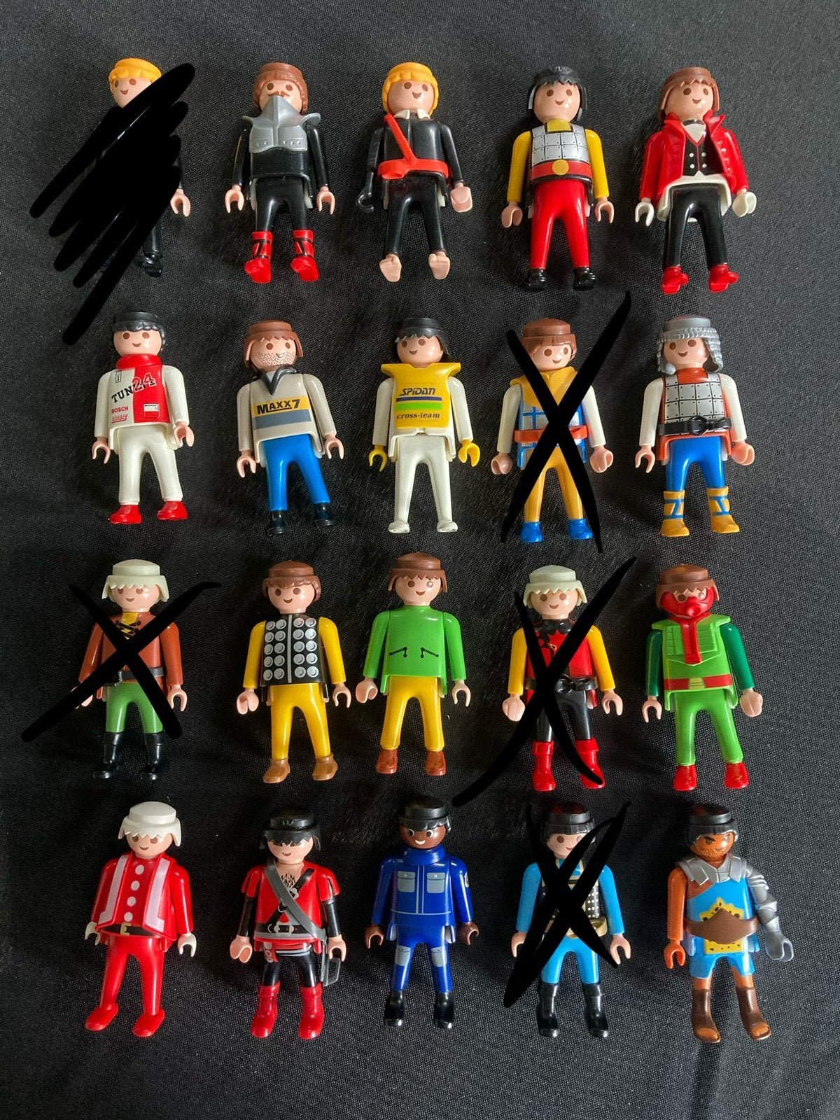 Playmobil mannen poppen 25, Ophalen of Verzenden, Zo goed als nieuw