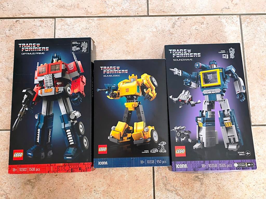 LEGO Transformers Set: Optimus Prime, Bumblebee & Soundwave, Ophalen of Verzenden, Nieuw, Overige merken