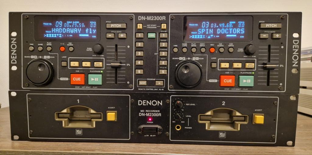DENON DN-M2300R Professional Twin MD Recorder/Player, Ophalen of Verzenden, Minidisc-recorder