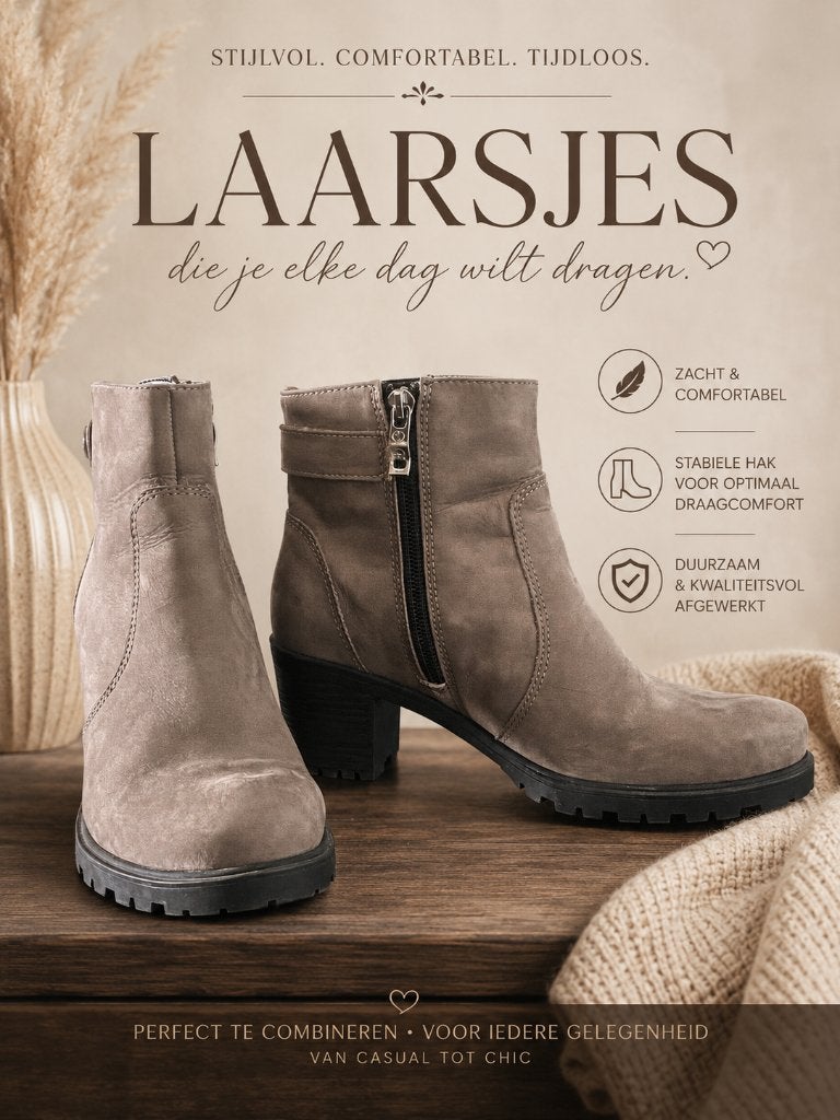 dames laarsjes echt suede, Ophalen, Beige, Lage of Enkellaarzen, Zo goed als nieuw
