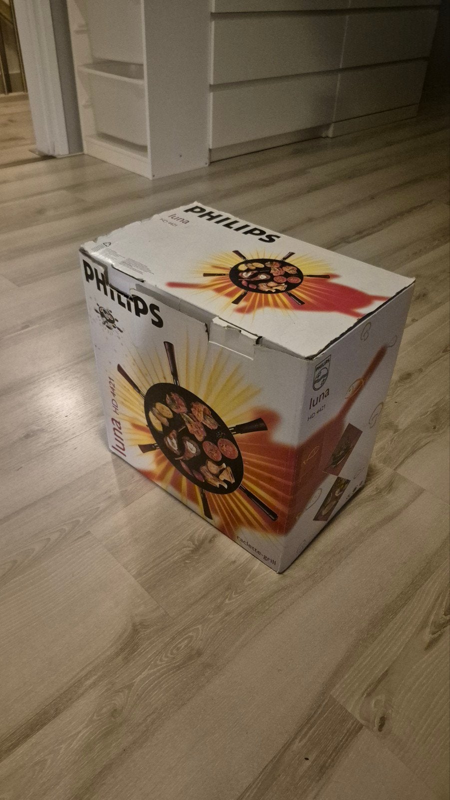 Gourmetset Philips Luna HD4421, Witgoed en Apparatuur, Ophalen of Verzenden, Gebruikt, 4 t/m 7 personen