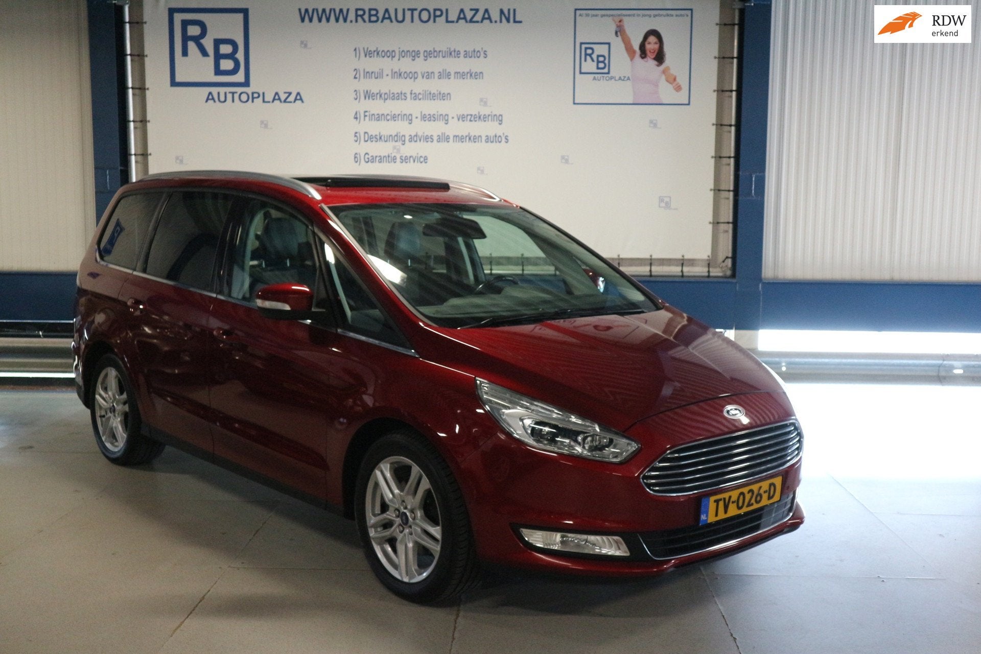 Ford Galaxy 2.0 Titanium / Automaat / 7 Pers / Open dak / TO, Auto's, Ford, Euro 6, 4 cilinders, 7 stoelen, Bedrijf