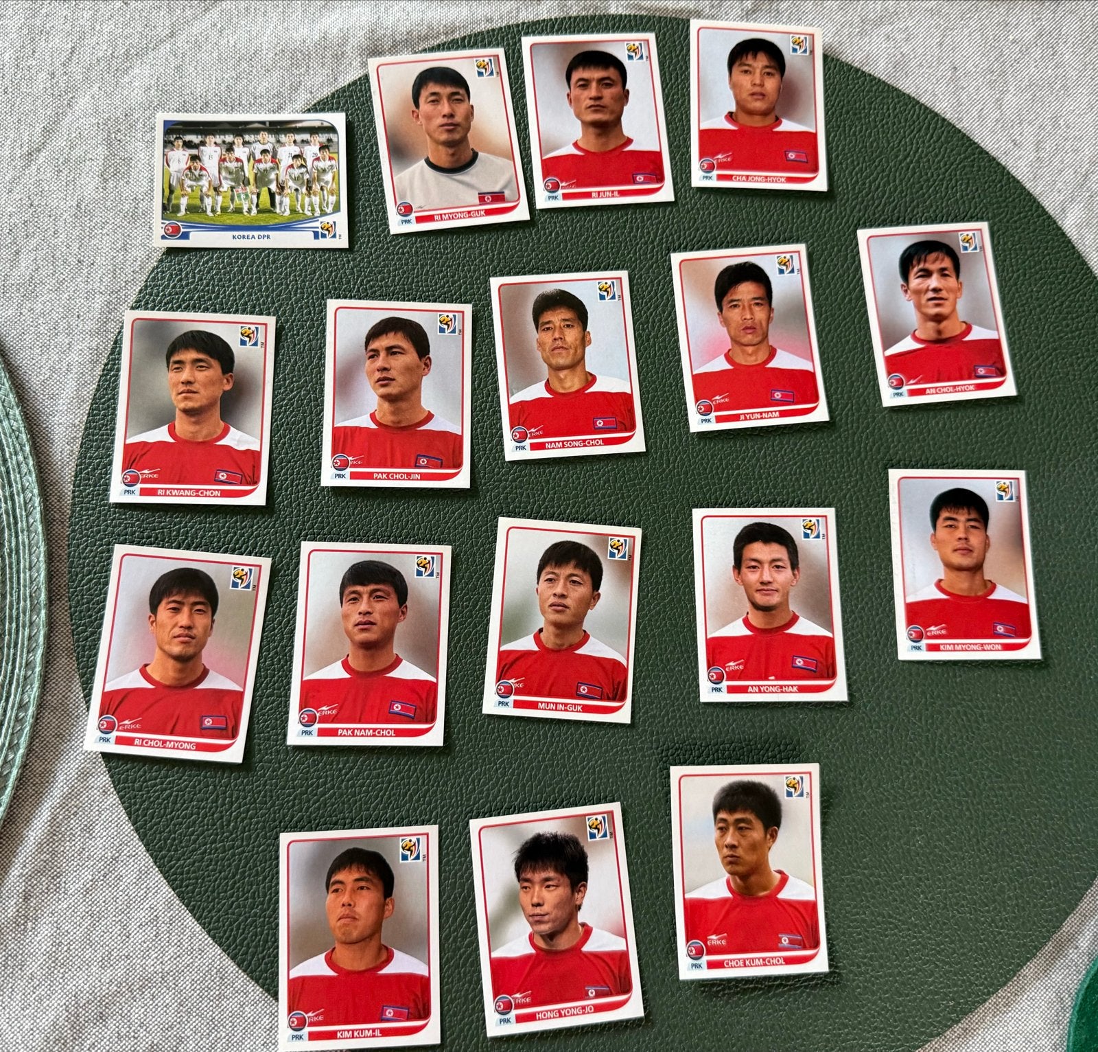 Voetbalplaatjes Noord-Korea WK 2010, Ophalen of Verzenden, Zo goed als nieuw