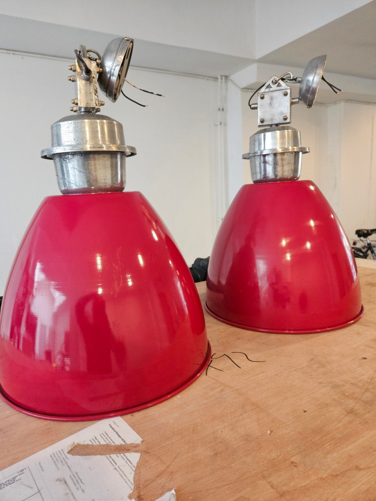 Industriele Hanglampen E27 fitting, Ophalen, Gebruikt