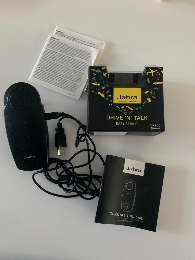 Jabra Drive 'n' Talk SP200 Bluetooth Carkit, Auto diversen, Carkits, Ophalen, Zo goed als nieuw