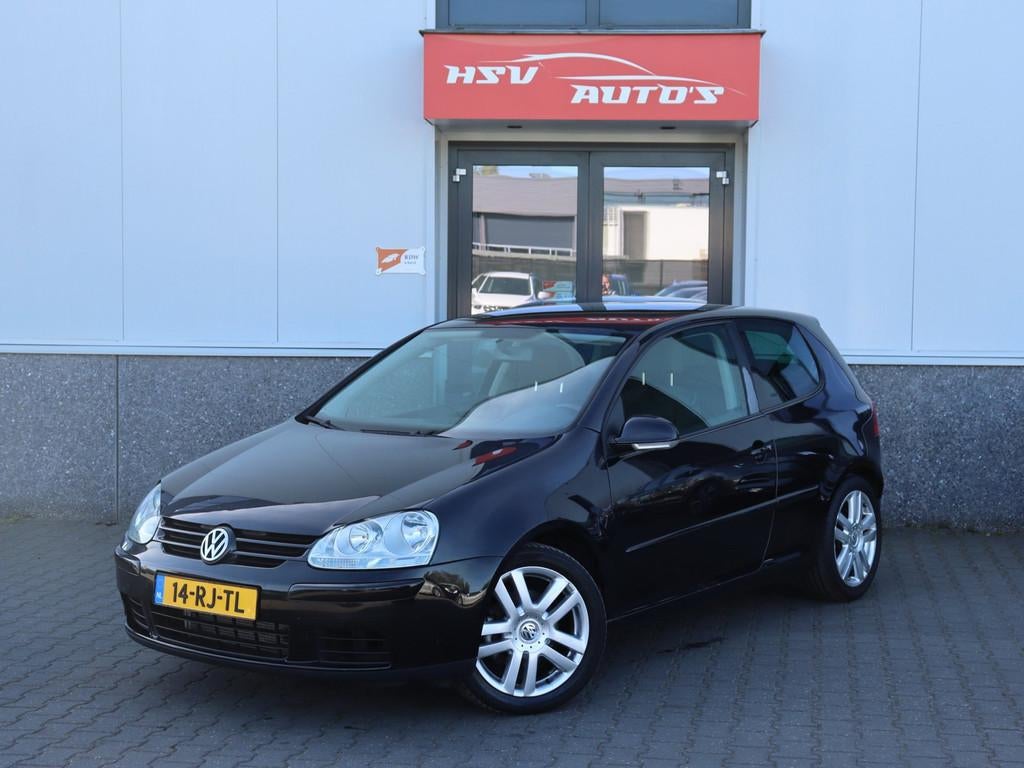 Volkswagen Golf 2.0 FSI Sportline, Gebruikt, 4 cilinders, Zwart, Origineel Nederlands